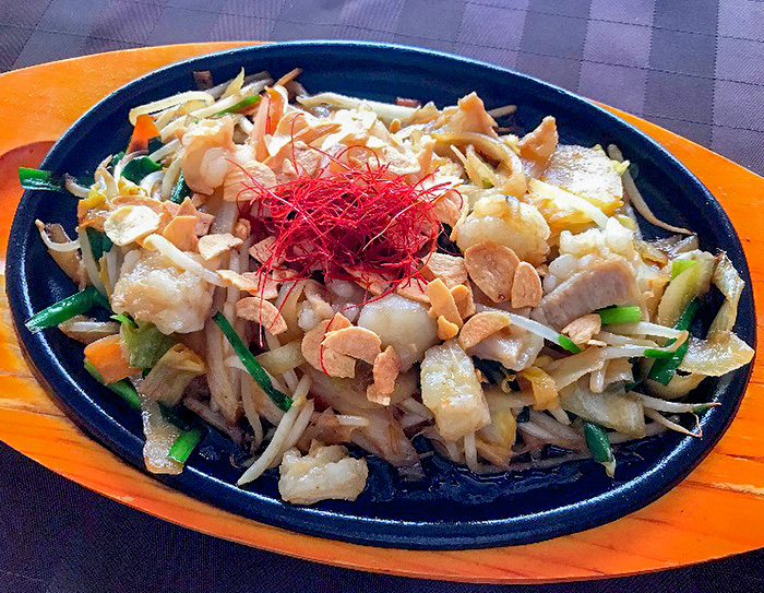 ホルモン炒め定食